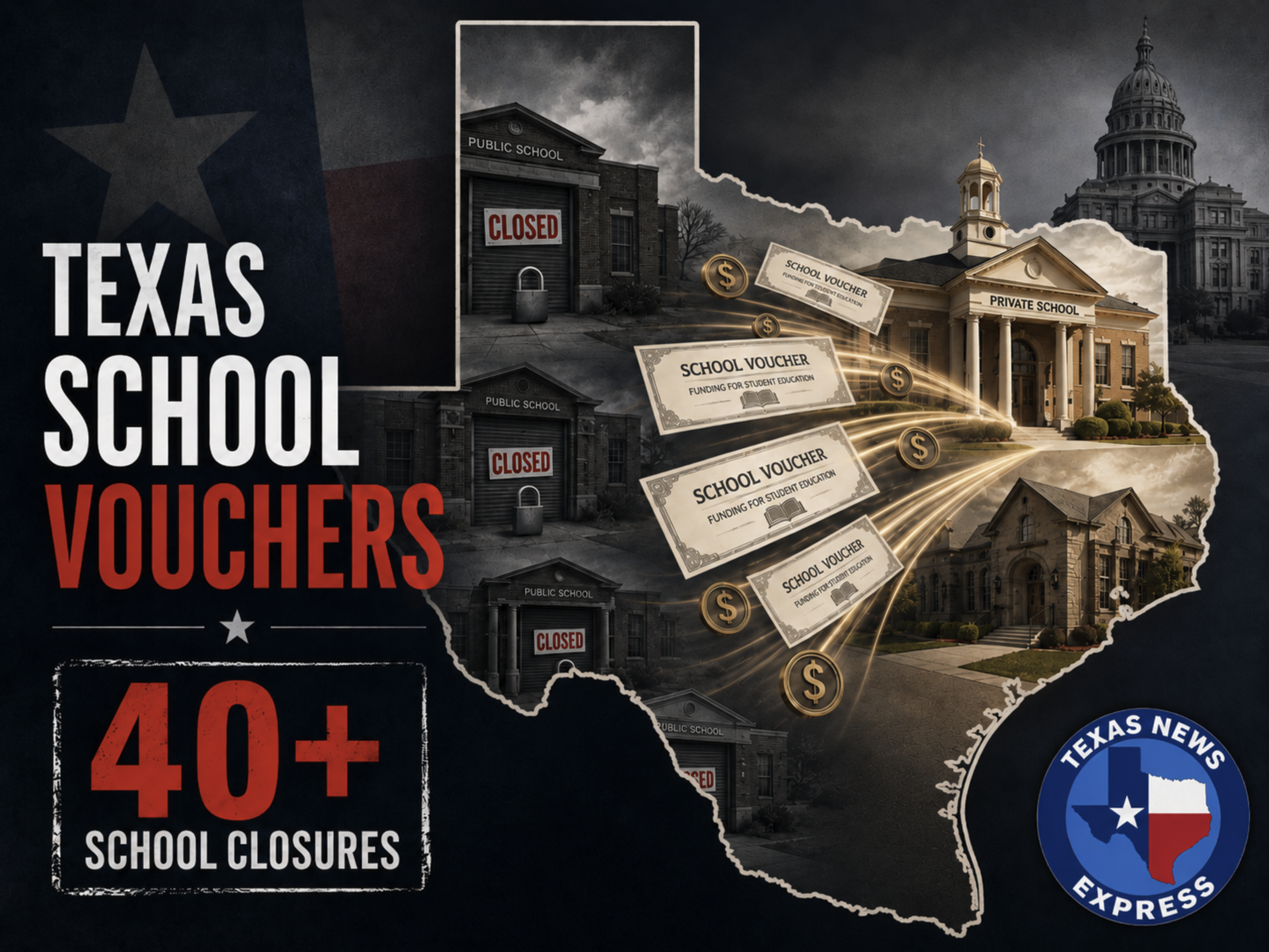 Are school vouchers causing Texas public schools to close