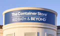 Bed Bath and Beyond to be reborn and colocated with The Container Store, This picture shows the first store demo open with the two brands co-located together at a jointly shown sign with both brands
