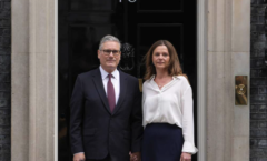 UK Prime Minister Keir Starmer appears with his wife outside of Number 10 Downing Street and announces his resignation